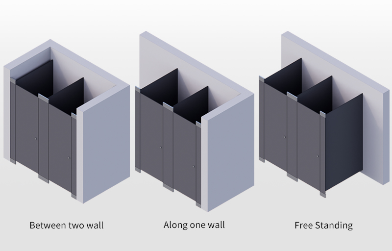 toilet partition system, toilet partition, toilet panel, toilet cubicle, toilet parts
